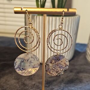 KOHLS Spiral Drop Earrings